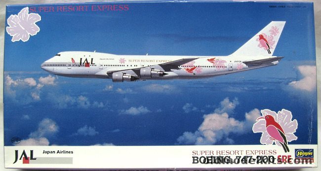 Hasegawa 1/200 Boeing 747-200 SRE - Super Resort Express JAL Japan Airlines, LT101 plastic model kit